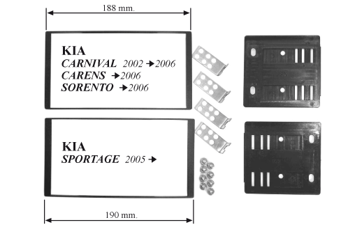  / DOUBLE DIN KIA ALL NEW  .